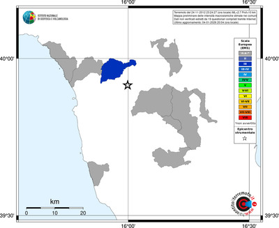 Mappa EMS - territori comuni