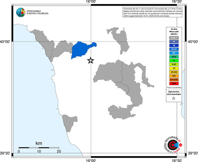 Mappa MCS - territori comuni