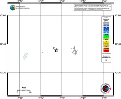 Mappa EMS - territori località