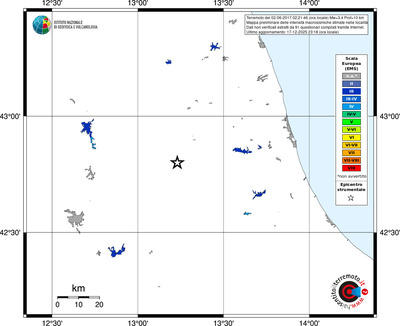 Mappa EMS - territori località