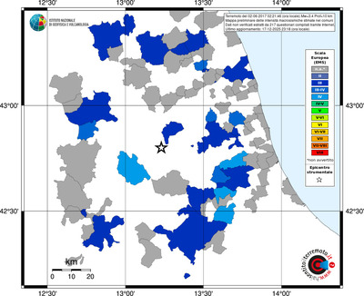 Mappa EMS - territori comuni