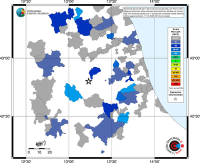 Mappa MCS - territori comuni
