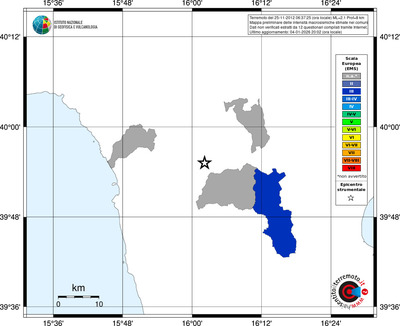 Mappa EMS - territori comuni