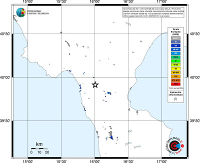 Mappa EMS - territori località