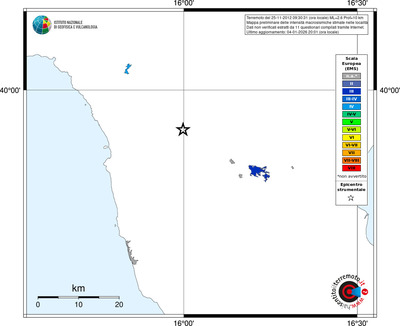 Mappa EMS - territori località