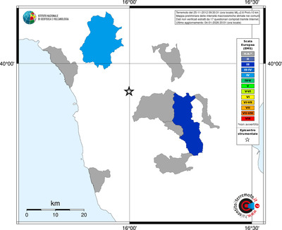 Mappa EMS - territori comuni