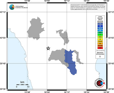 Mappa MCS - territori comuni