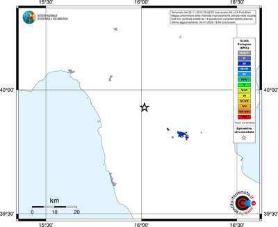 Mappa EMS - territori località