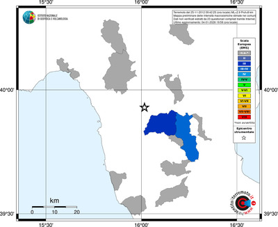 Mappa EMS - territori comuni