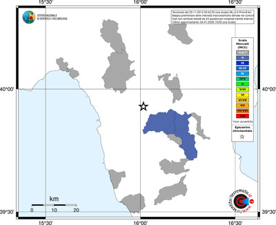 Mappa MCS - territori comuni