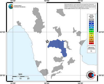 Mappa MCS - territori comuni