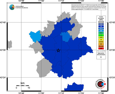 Mappa EMS - territori comuni