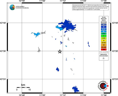 Mappa MCS - territori località
