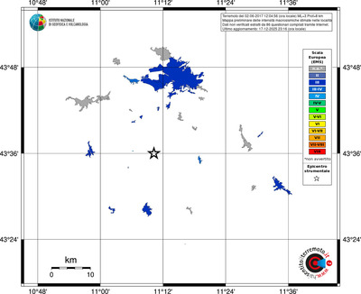 Mappa EMS - territori località