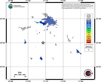 Mappa MCS - territori località