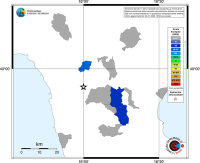 Mappa EMS - territori comuni