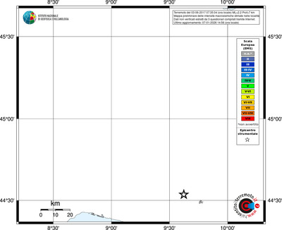 Mappa EMS - territori località
