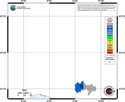 Mappa EMS - territori comuni