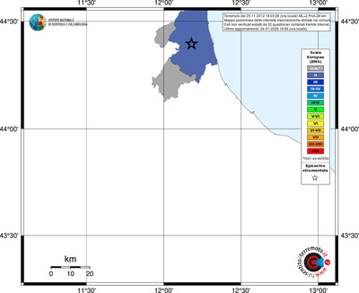 Mappa EMS - territori comuni
