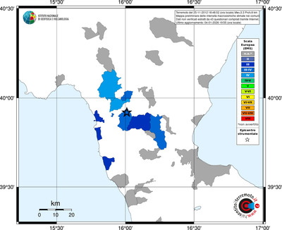 Mappa EMS - territori comuni