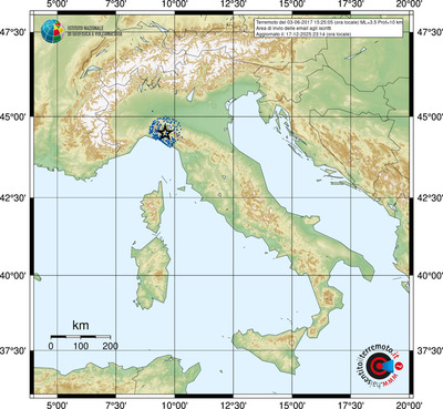 Area di invio delle email agli iscritti