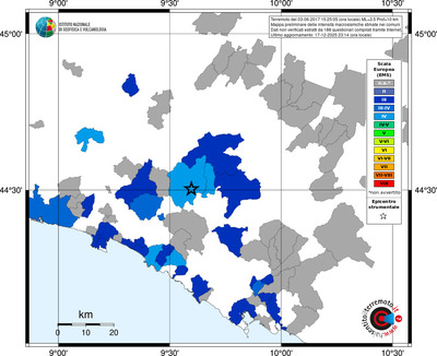 Mappa EMS - territori comuni