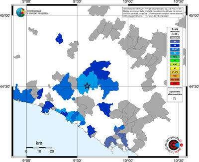 Mappa MCS - territori comuni