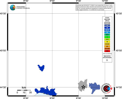 Mappa MCS - territori comuni