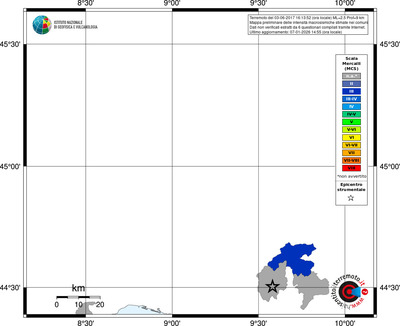 Mappa MCS - territori comuni