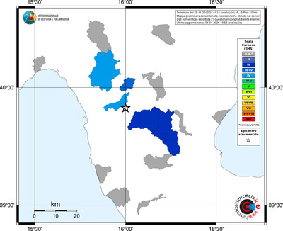 Mappa EMS - territori comuni