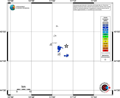 Mappa EMS - territori località