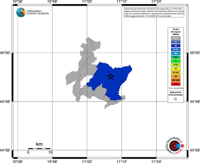 Mappa EMS - territori comuni