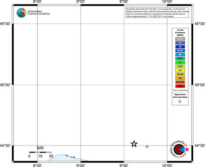 Mappa EMS - territori località