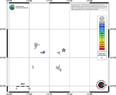 Mappa MCS - territori località