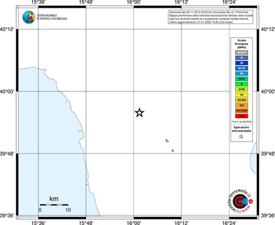 Mappa EMS - territori località