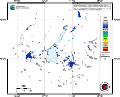 Mappa EMS - territori località