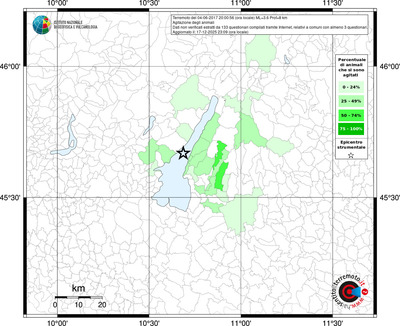 Mappa territorio comunale con almeno 3 questionari