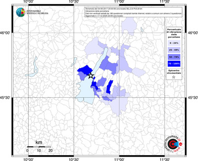 Mappa territorio comunale con almeno 3 questionari