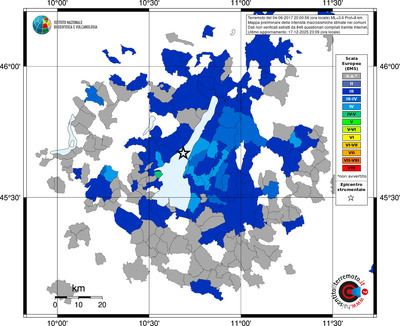 Mappa EMS - territori comuni