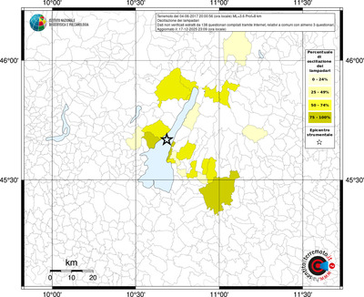 Mappa territorio comunale con almeno 3 questionari