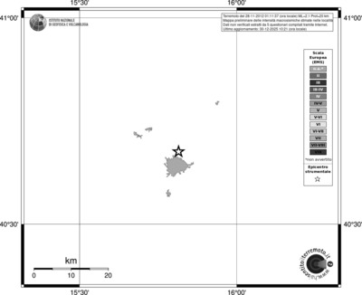 Mappa EMS - territori località