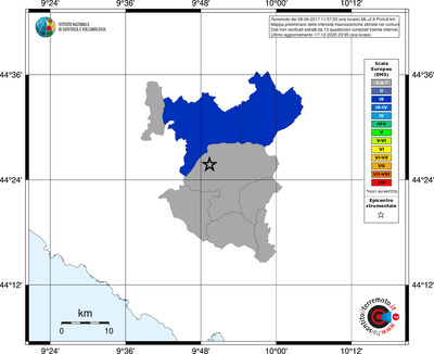 Mappa EMS - territori comuni