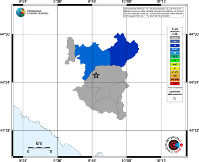 Mappa MCS - territori comuni