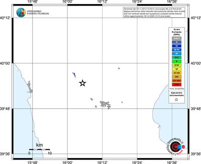 Mappa EMS - territori località