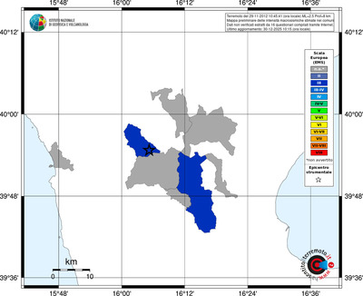 Mappa EMS - territori comuni