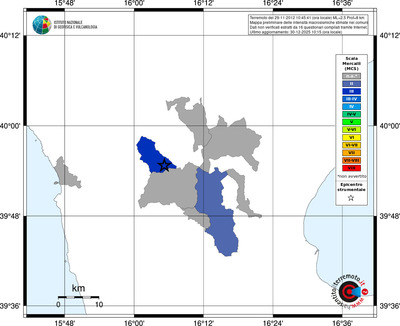 Mappa MCS - territori comuni