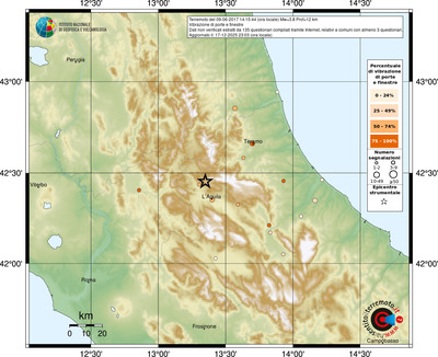Mappa comuni con almeno 3 questionari