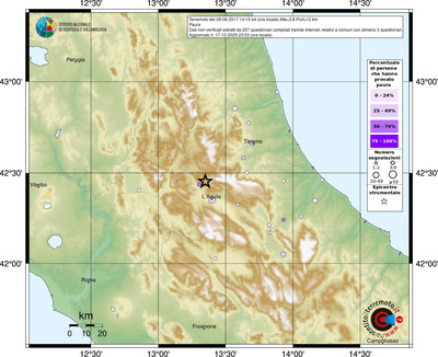 Mappa comuni con almeno 3 questionari