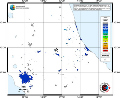 Mappa EMS - territori località