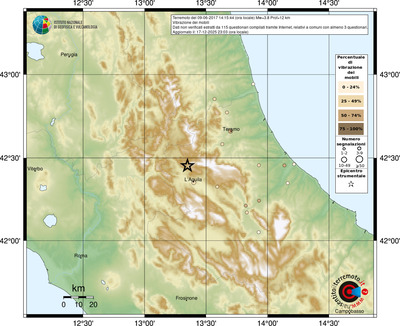 Mappa comuni con almeno 3 questionari
